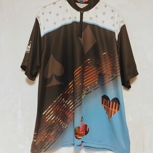 USBC Open Championship 2017 Las Vegas Poker AOP 1/4 Zip 2XL Bowling Jersey USA E